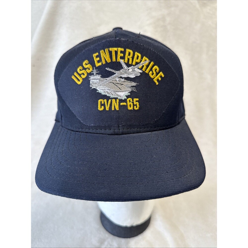 USS ENTERPRISE CVN-65 NAVY SHIP HAT U.S MILITARY Baseball Cap USA Made